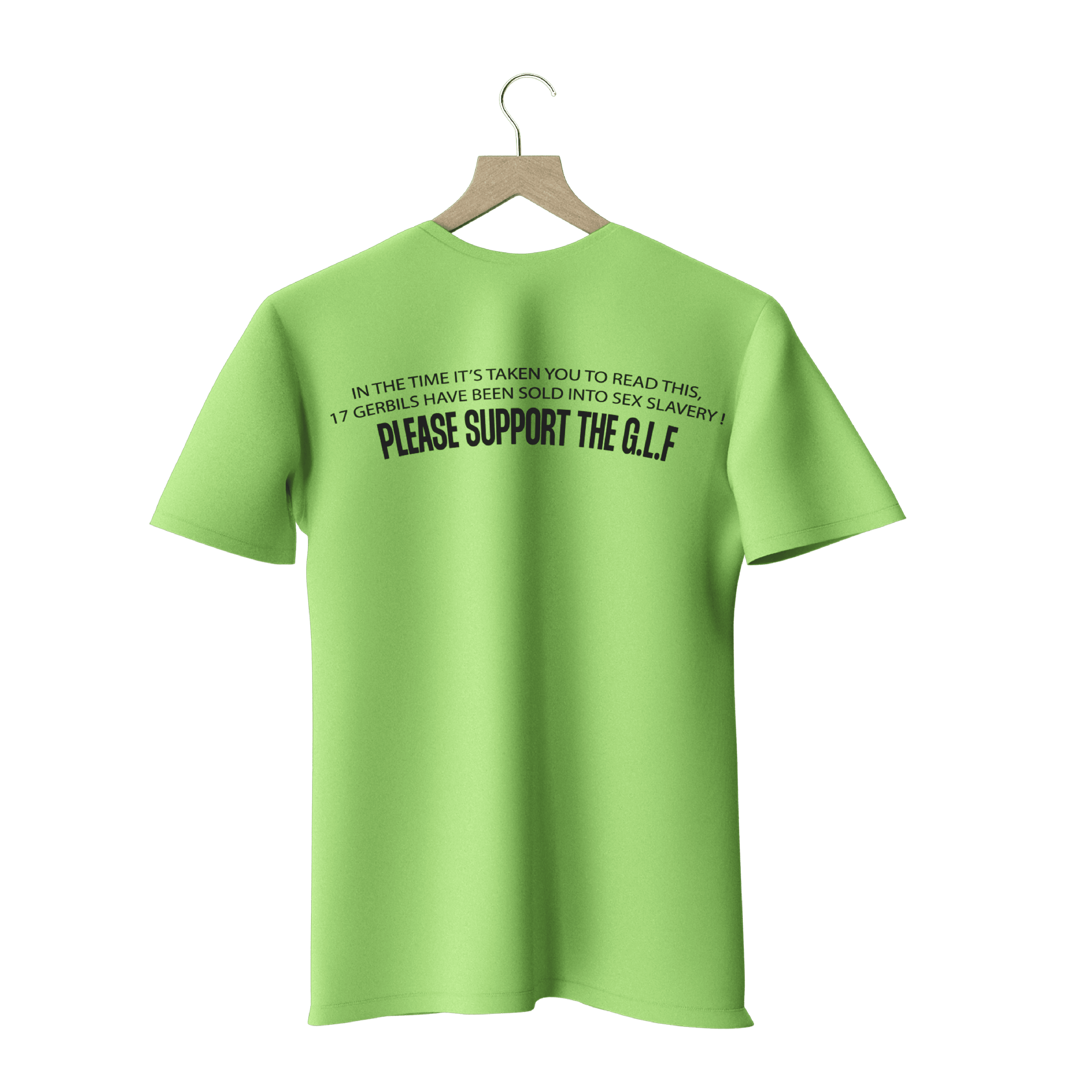 Green T-shirt front
